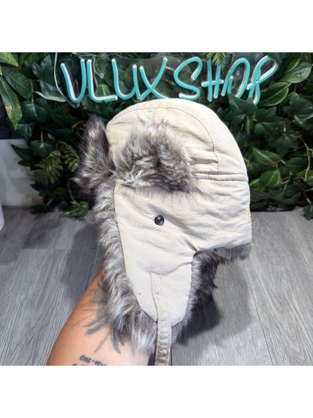 VTG Woolrich Trapper Hat Wool Genuine Fur Small/large  Outdoor Hunter